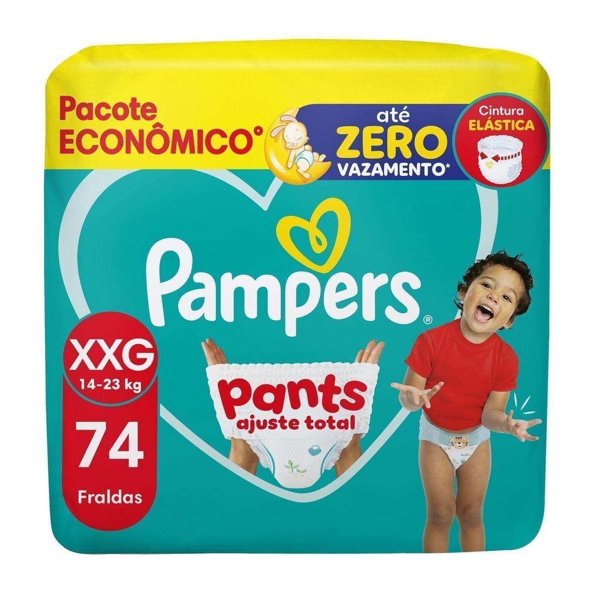 Fralda Pampers Pants Ajuste Total Xxg 74 Unidades