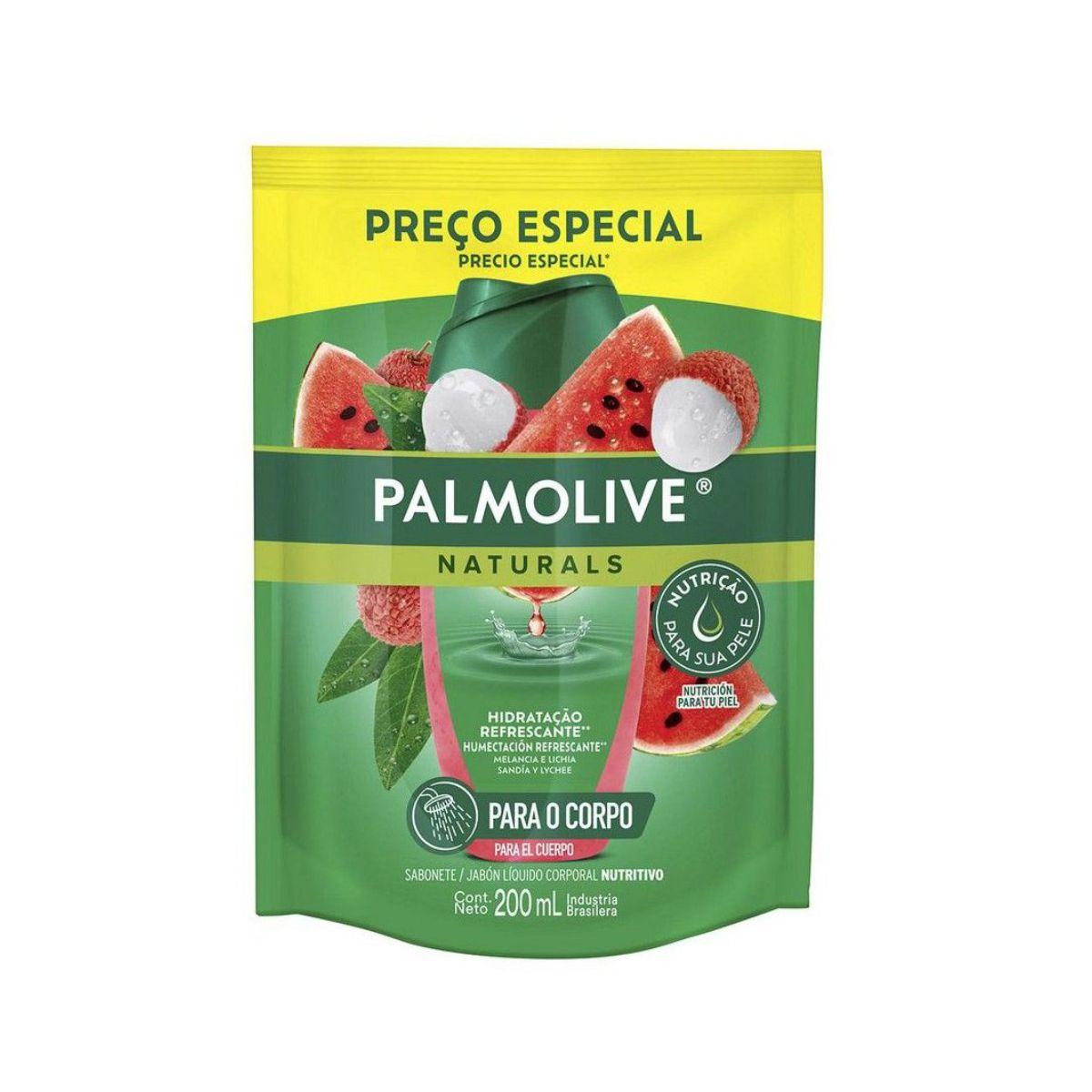 Sabonete Líquido Palmolive Naturals Nutritivo Melancia E Lichia Refil 200ml
