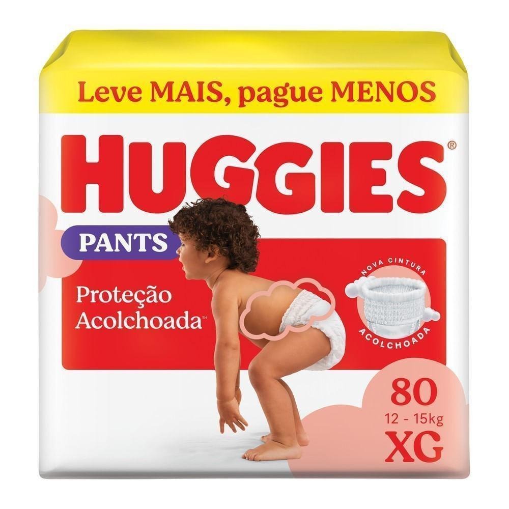 Fralda Pants Huggies Proteção Acolchoada XG 80 Unidades