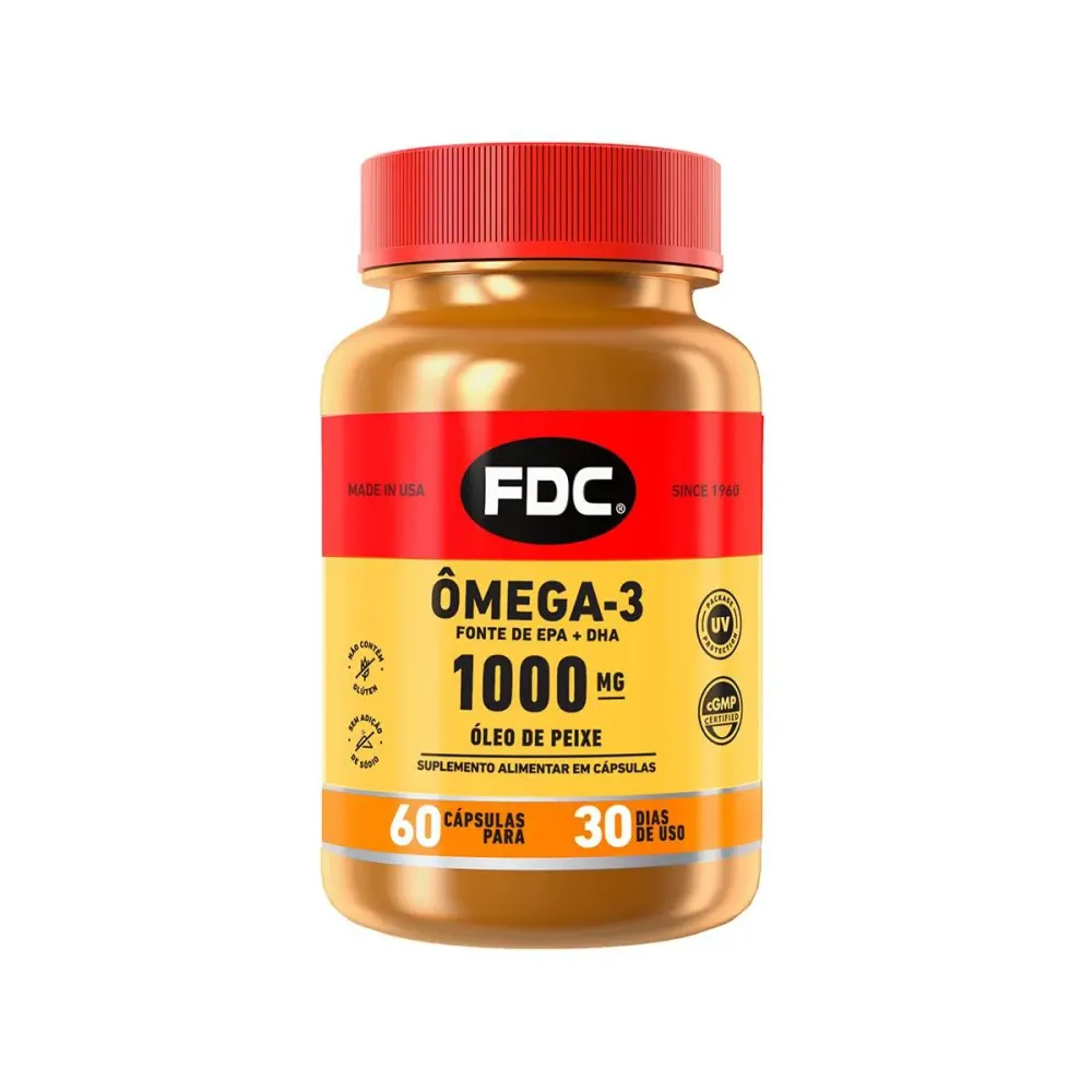 Ômega 3 FDC 1000 mg 60 cápsulas