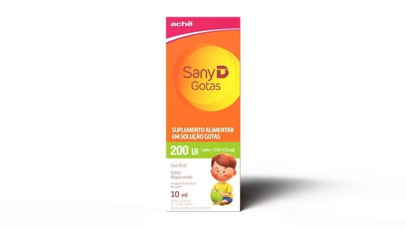 Sany D 200UI Sabor Maçã Verde Solução em Gotas 10 ml
