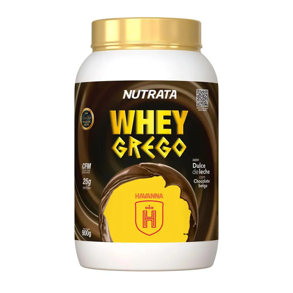 Whey Grego Nutrata Doce de Leite Havanna com Chocolate Belga 900 g