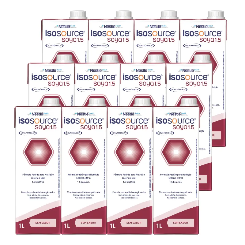 Nutrição Enteral E Oral Isosource Soya 1.5 1 L 12 Unidades