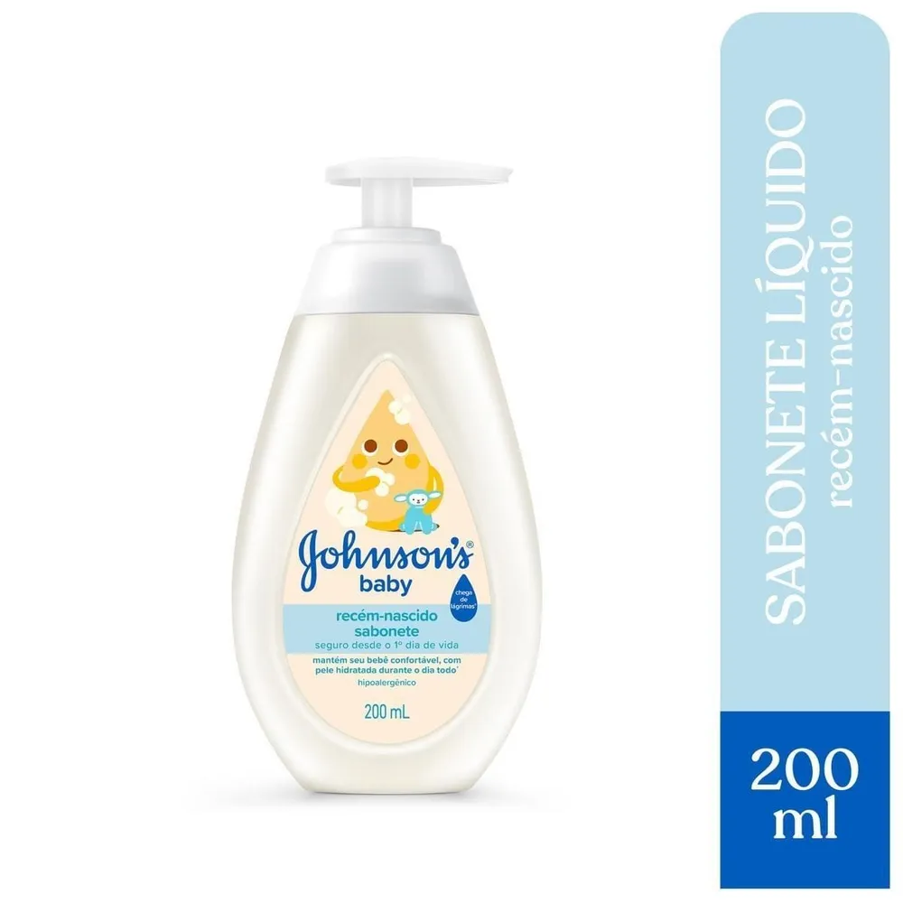 Sabonete Líquido Infantil Johnson's Baby Recém-Nascido 200 ml