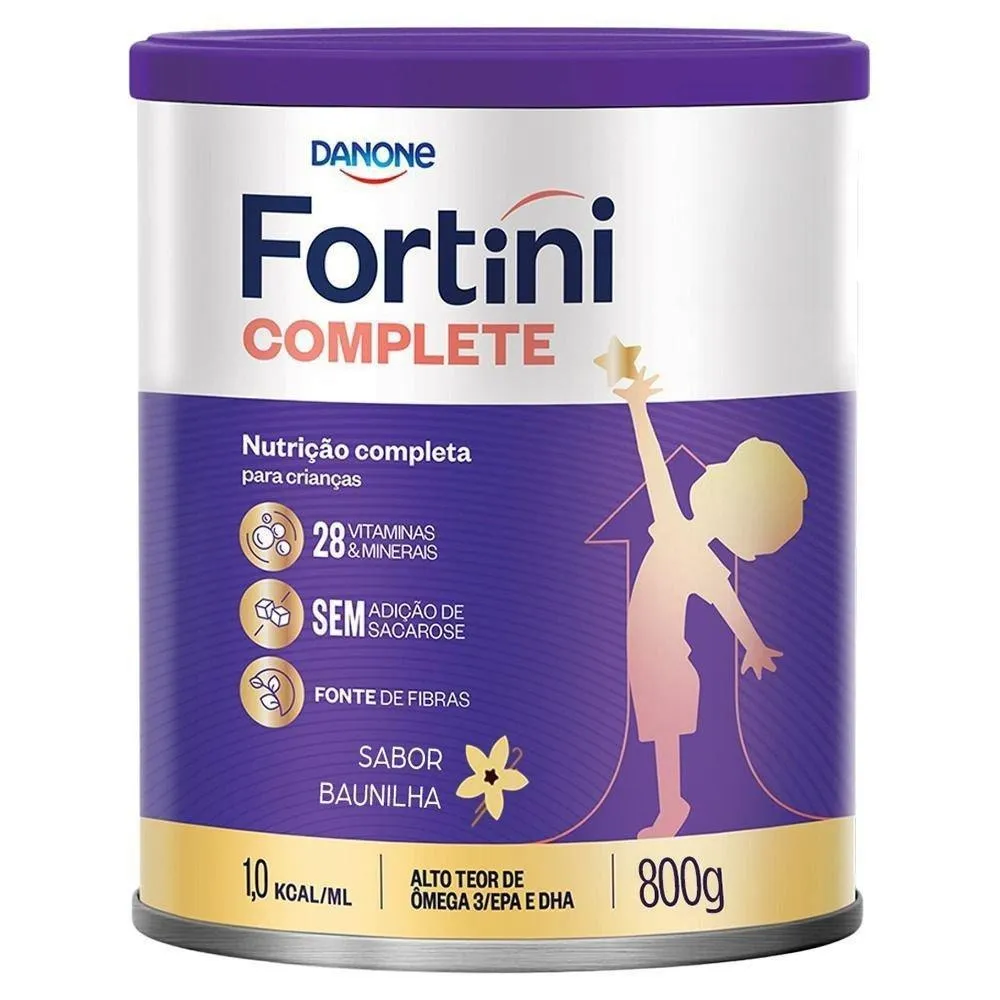 Milnutri Suplemento Alimentar Infantil Fortini Complete Sabor Baunilha 800 g