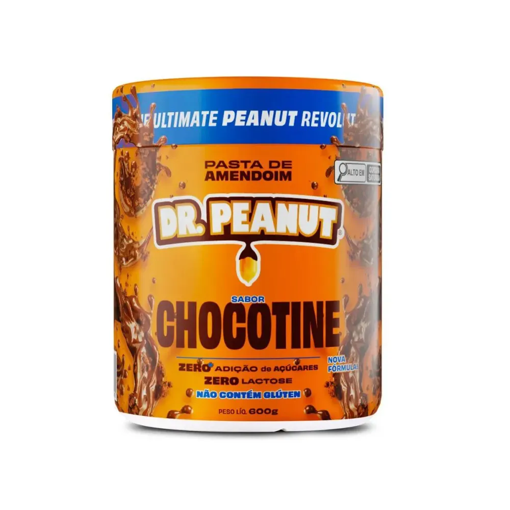 Pasta de Amendoim Sabor Chocotine com Whey Protein Dr. Peanut 600 g