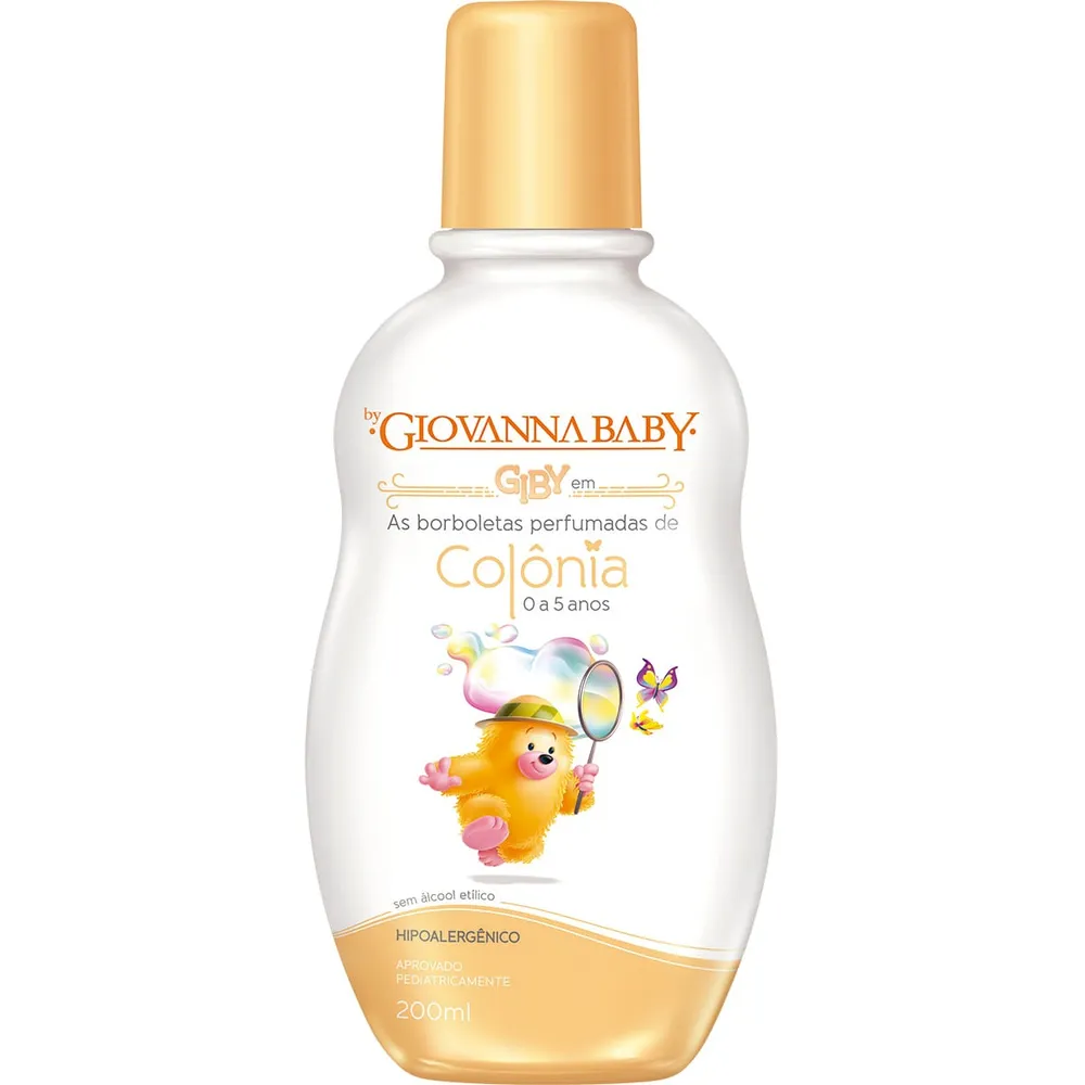 Colônia Infantil Giovanna Baby Giby 0 a 5 Anos 200 ml