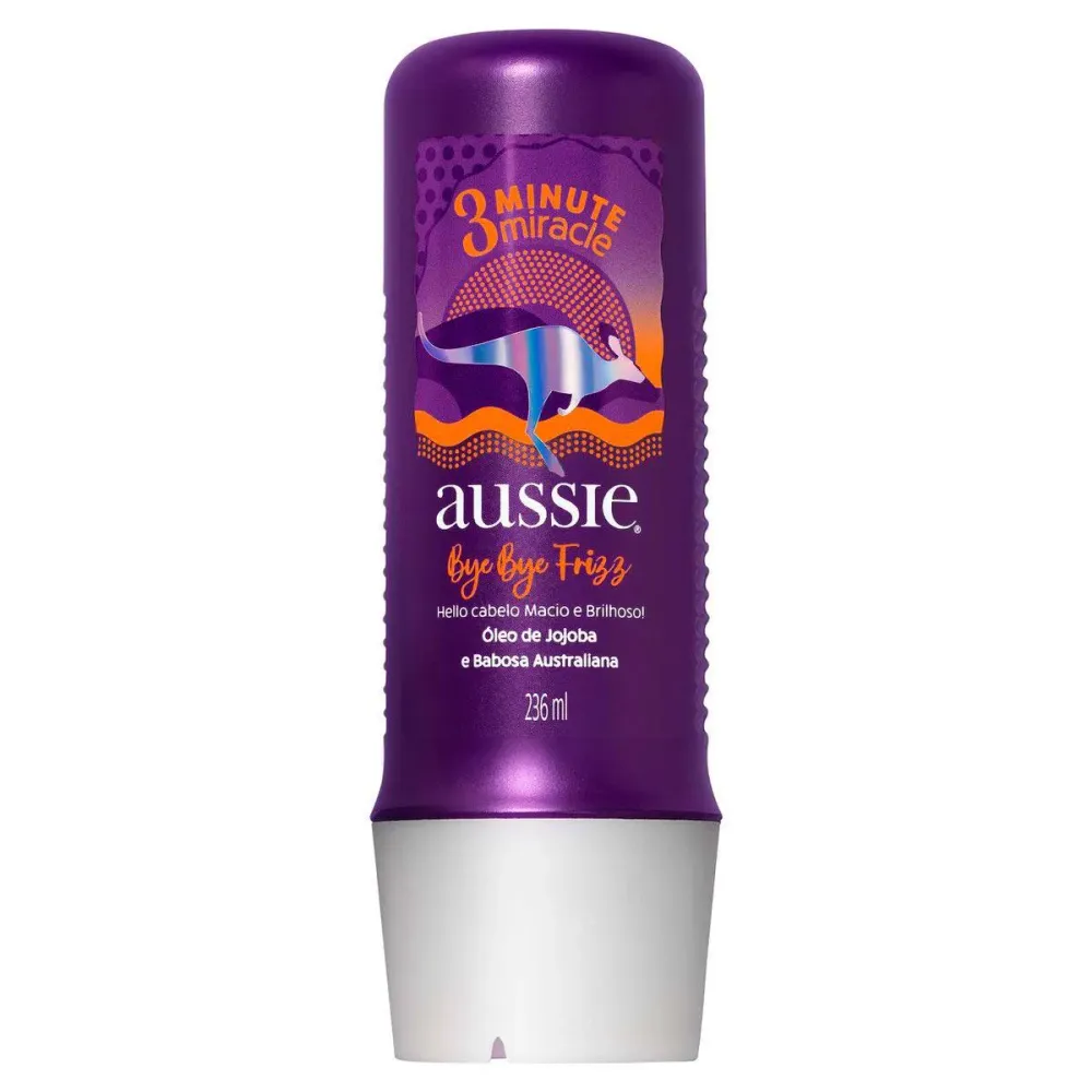 Creme de Tratamento Aussie Bye Bye Frizz 3 Minute Miracle 236 ml