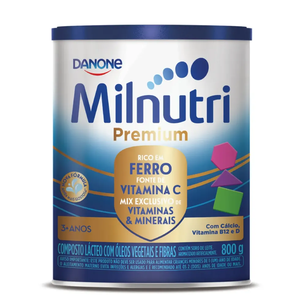 Composto Lácteo Milnutri Premium Danone até 5 anos com 800 g