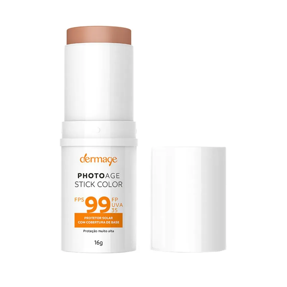 Protetor Solar Facial em Bastão Dermage Photoage Color FPS 99 Médio 16 g