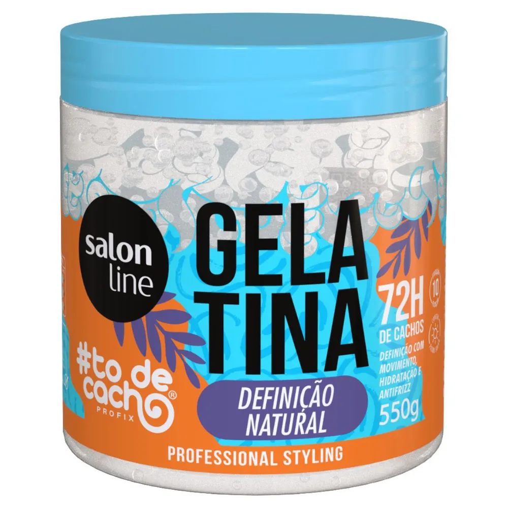 Salon Line Gelatina Condicionador Solon Line Todecacho Definicao Natural 550 g