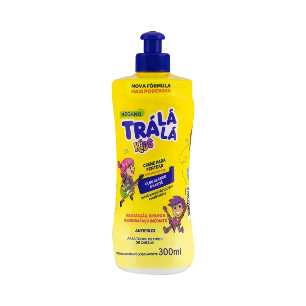 Creme para Pentear Infantil Trá Lá Lá Kids Sem Enxágue 300 g