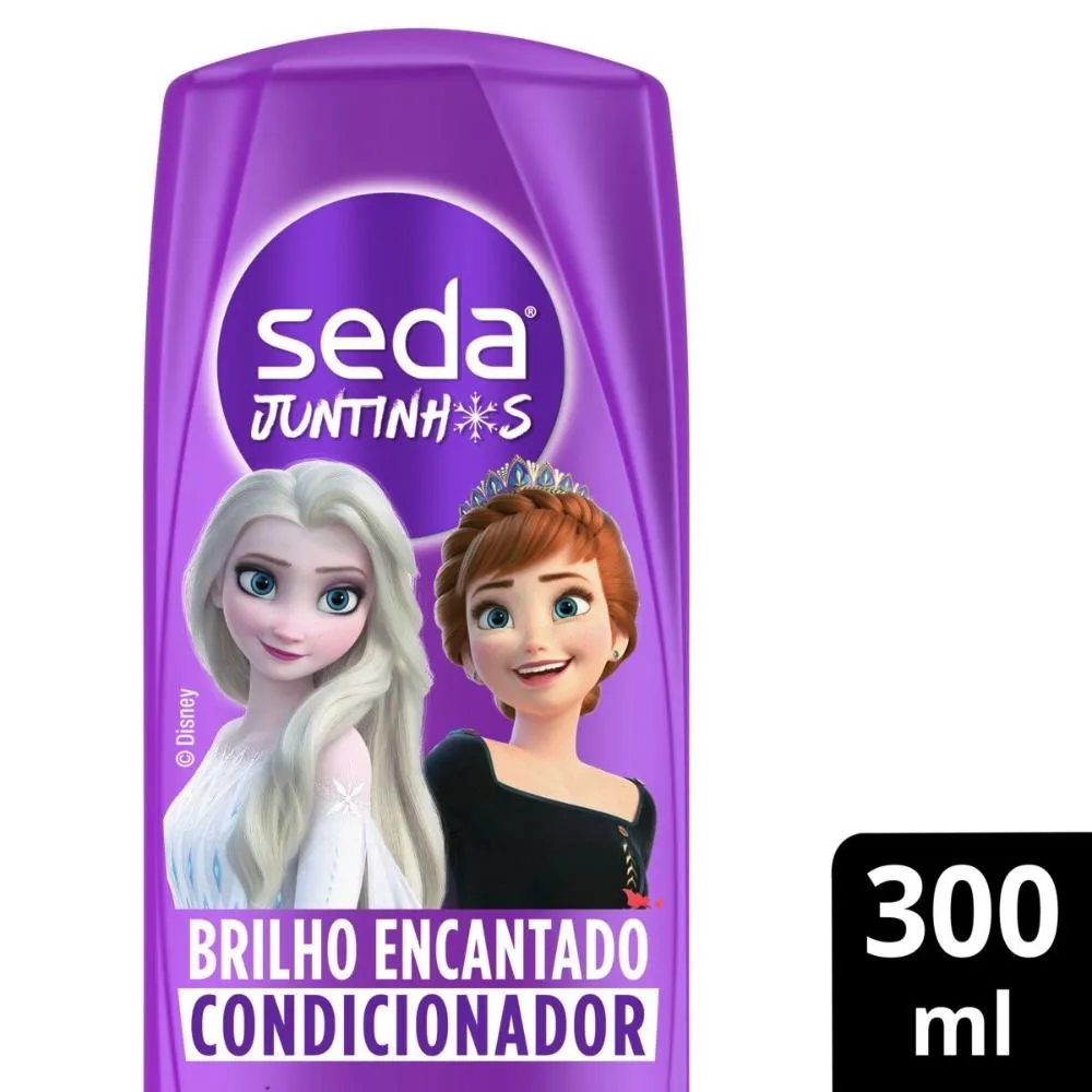 Condicionador Infantil Seda Juntinhos Frozen Brilho Encantado 300 ml