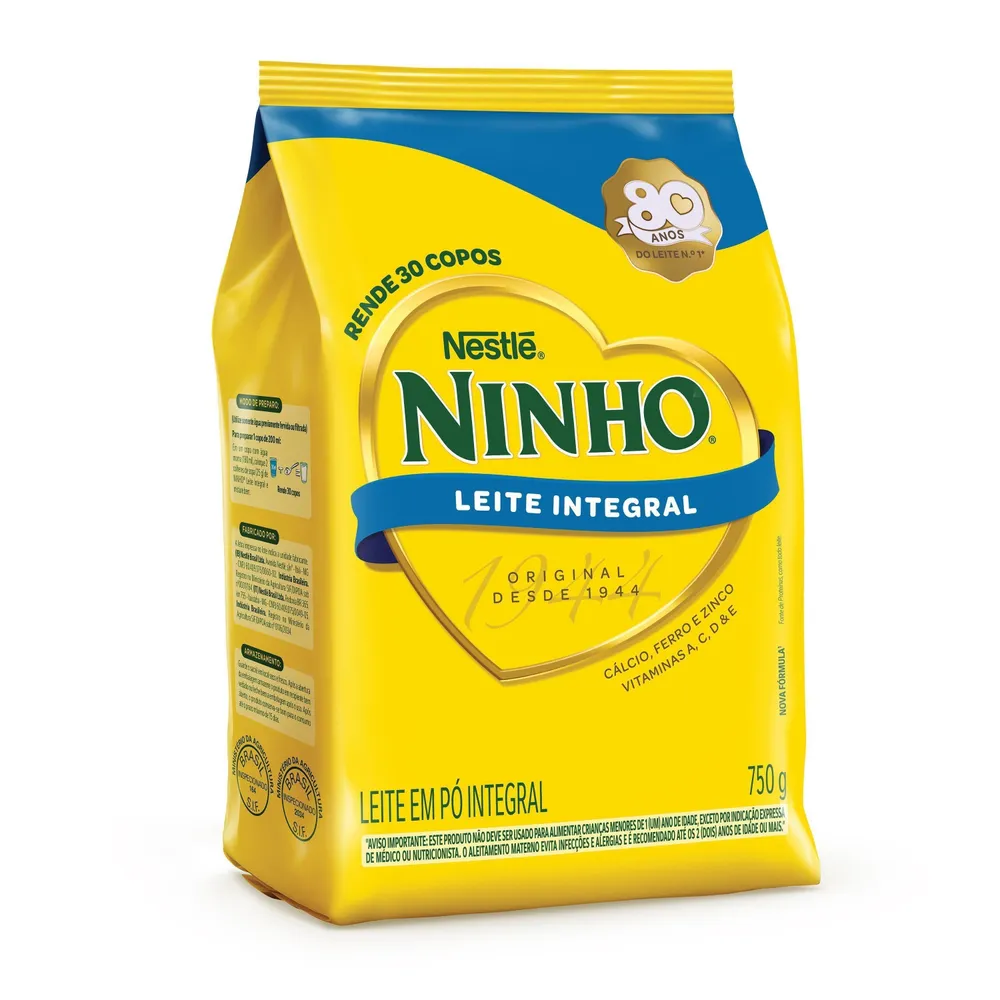 Leite em Pó Ninho Integral Sachet 750 g