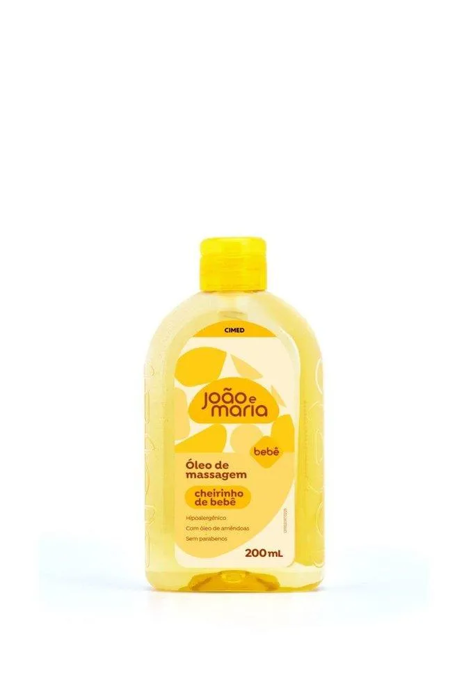 Cimed Óleo De Massagem João E Maria Cheirinho De Bebê Com Óleo De Amêndoas 200 ml