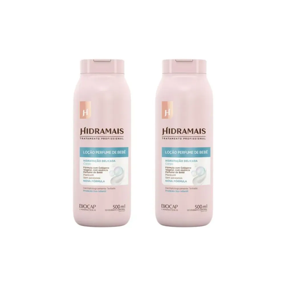Hidratante Corporal Hidramais 500 ml Perfume de Bebe-Kit 2un