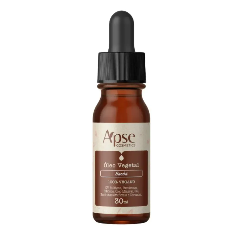 Óleo Vegetal de Baobá Vegano Nutritivo sem Sulfato Apse 30 ml