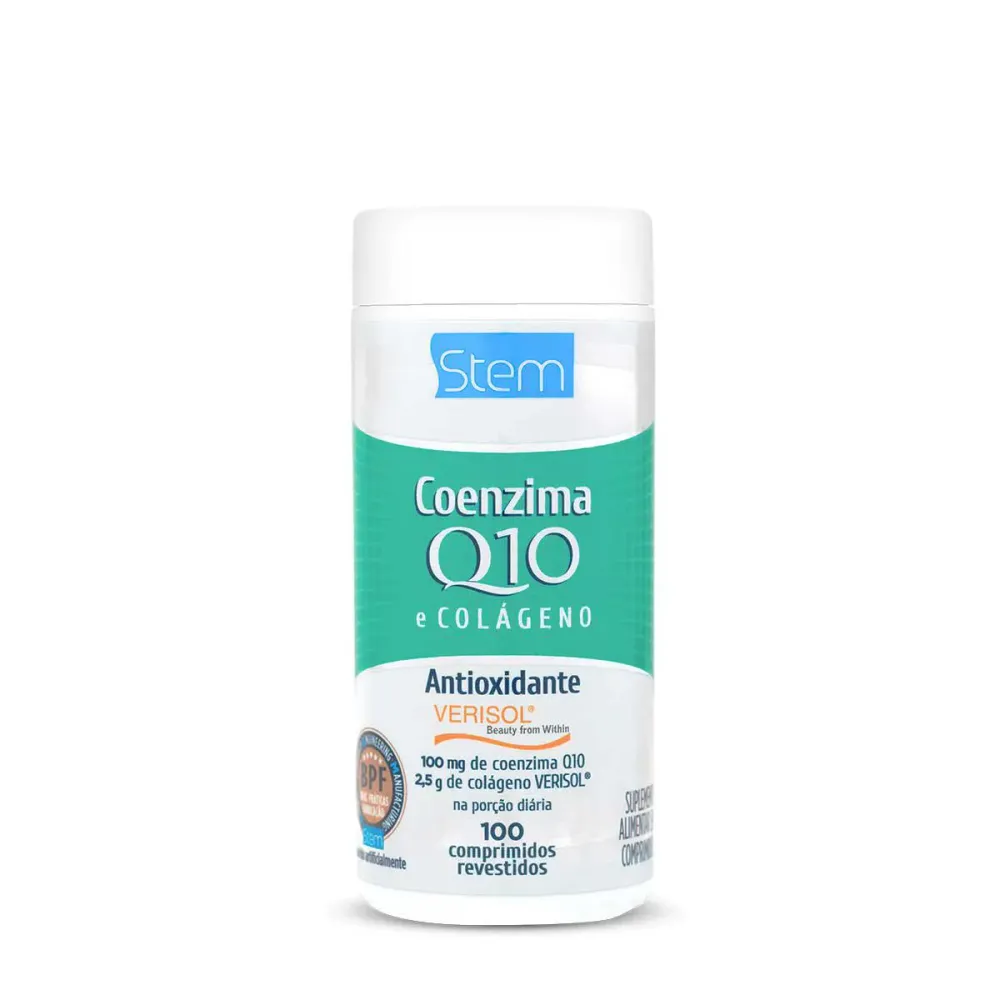 Coenzima Q10 25 mg + Colágeno 750 mg Stem 100 comprimidos