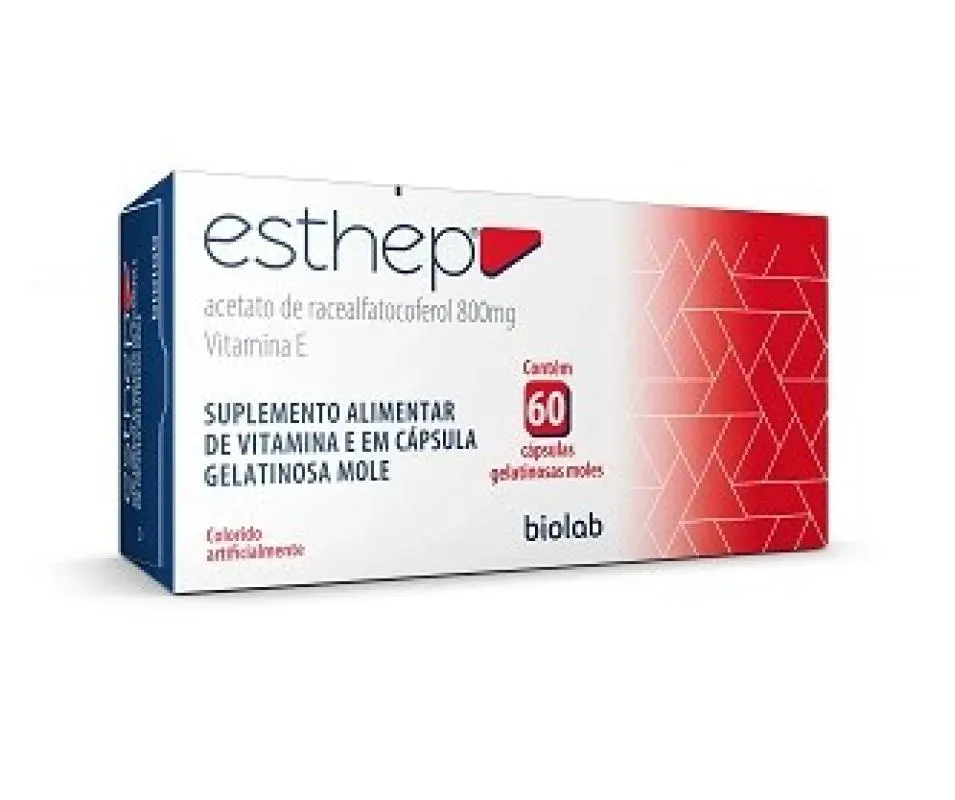 Esthep 800 mg 60caps - Racealfatocoferol