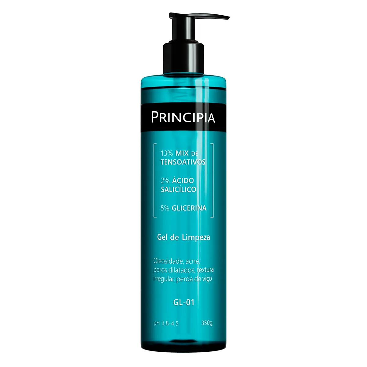 Principia Skincare Gel de Limpeza GL-01 com Ácido Salicílico 350 g