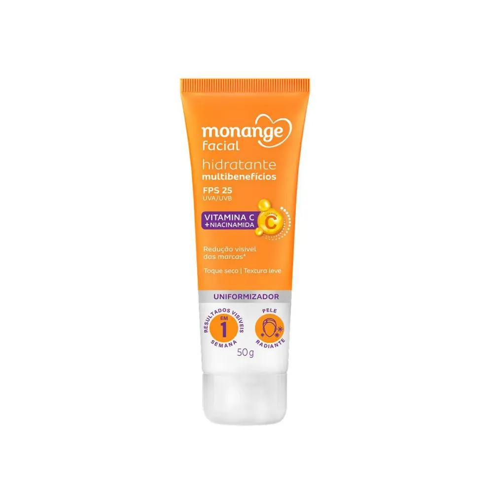 Hidratante Facial Monange Multibenefícios FPS 25 50 g
