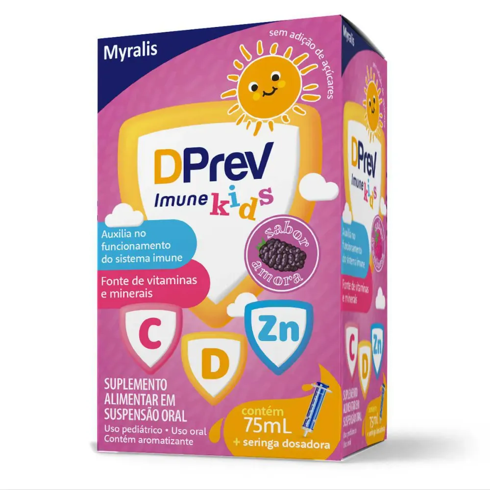 Polivitamínico DPrev Imune Kids Amora Infantil 75 ml