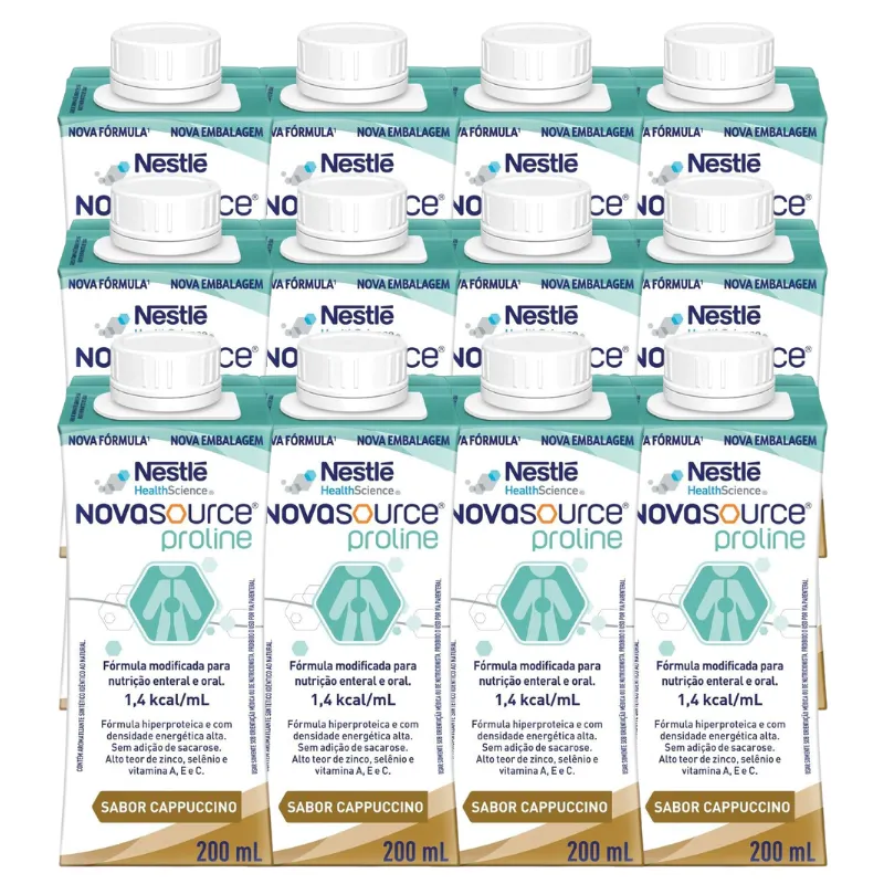 Nutrição Enteral E Oral Novasource Proline Capuccino 200 Ml 12 Unidades