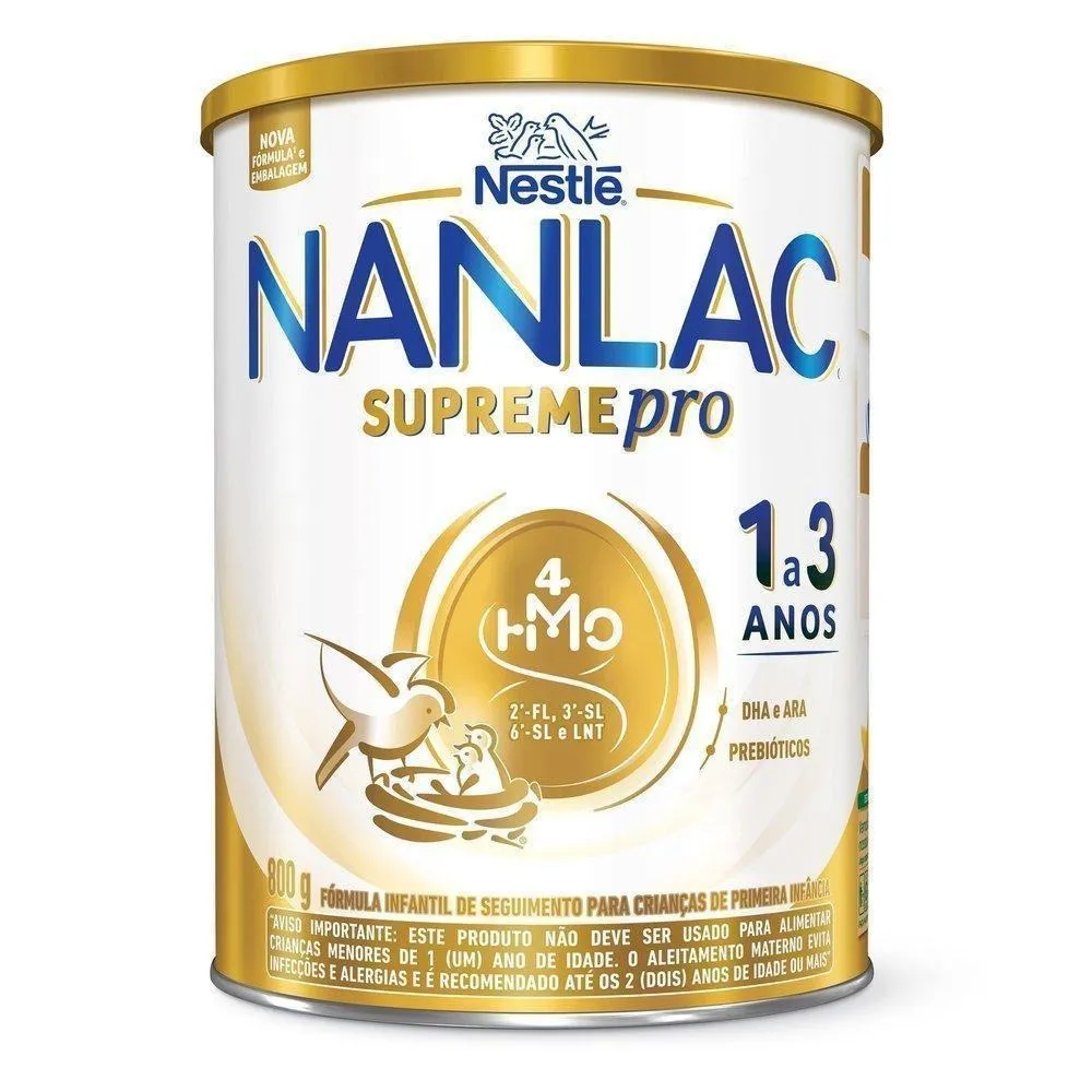 Fórmula Infantil Nanlac Supreme Pro de 1 a 3 anos 800 g