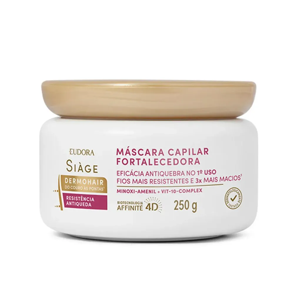 Máscara Capilar Fortalecedora Siàge DermoHair Resistência Antiqueda 250 g
