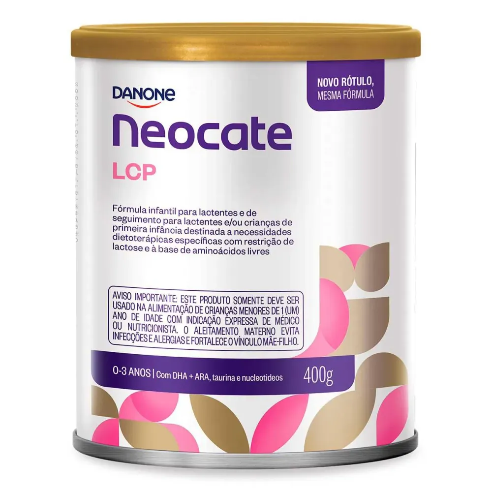 Fórmula Infantil Neocate LCP Danone 0 a 3 anos com 400 g