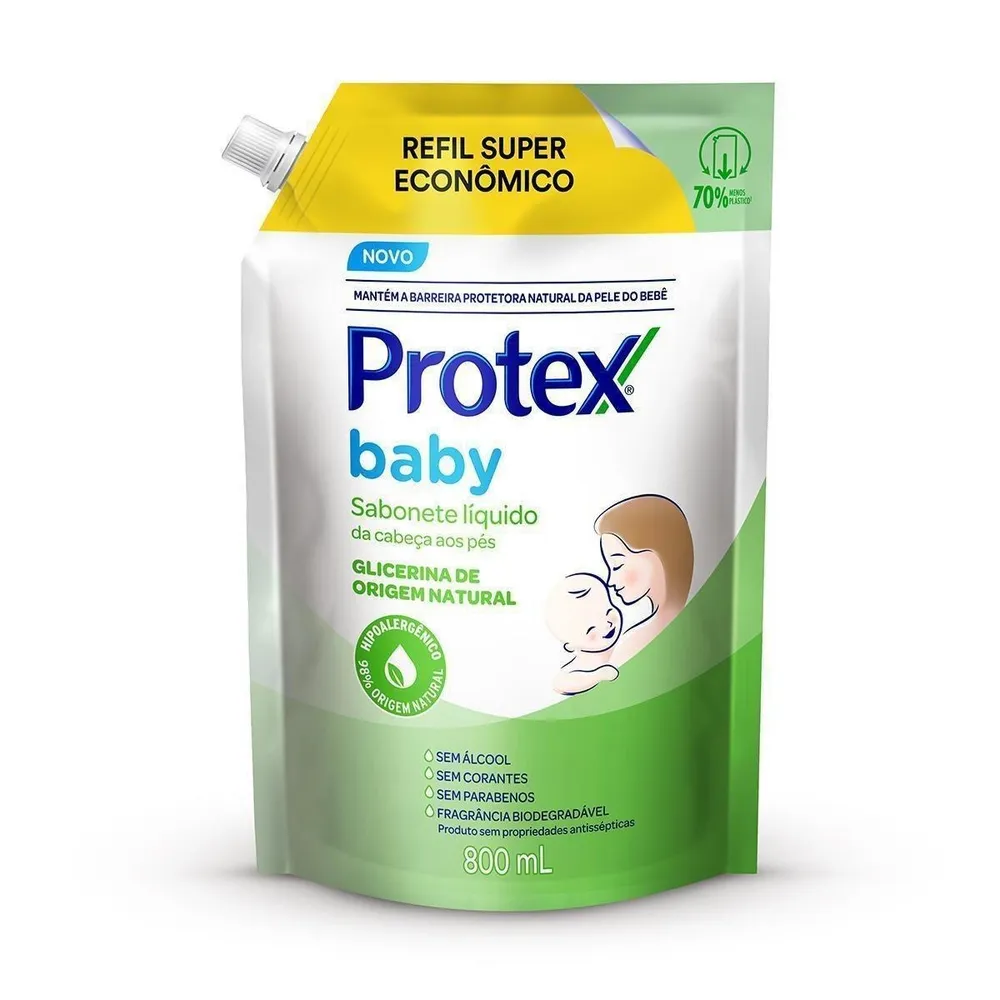 Sabonete Líquido Infantil Protex Baby Glicerina Refil 800 ml
