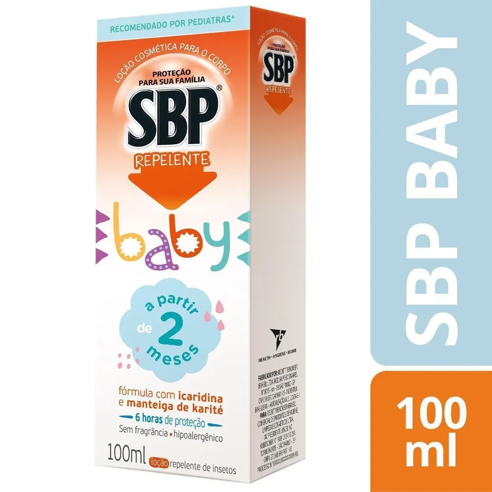 Repelente SBP Baby Bebê Sem Perfume Loção 100 ml