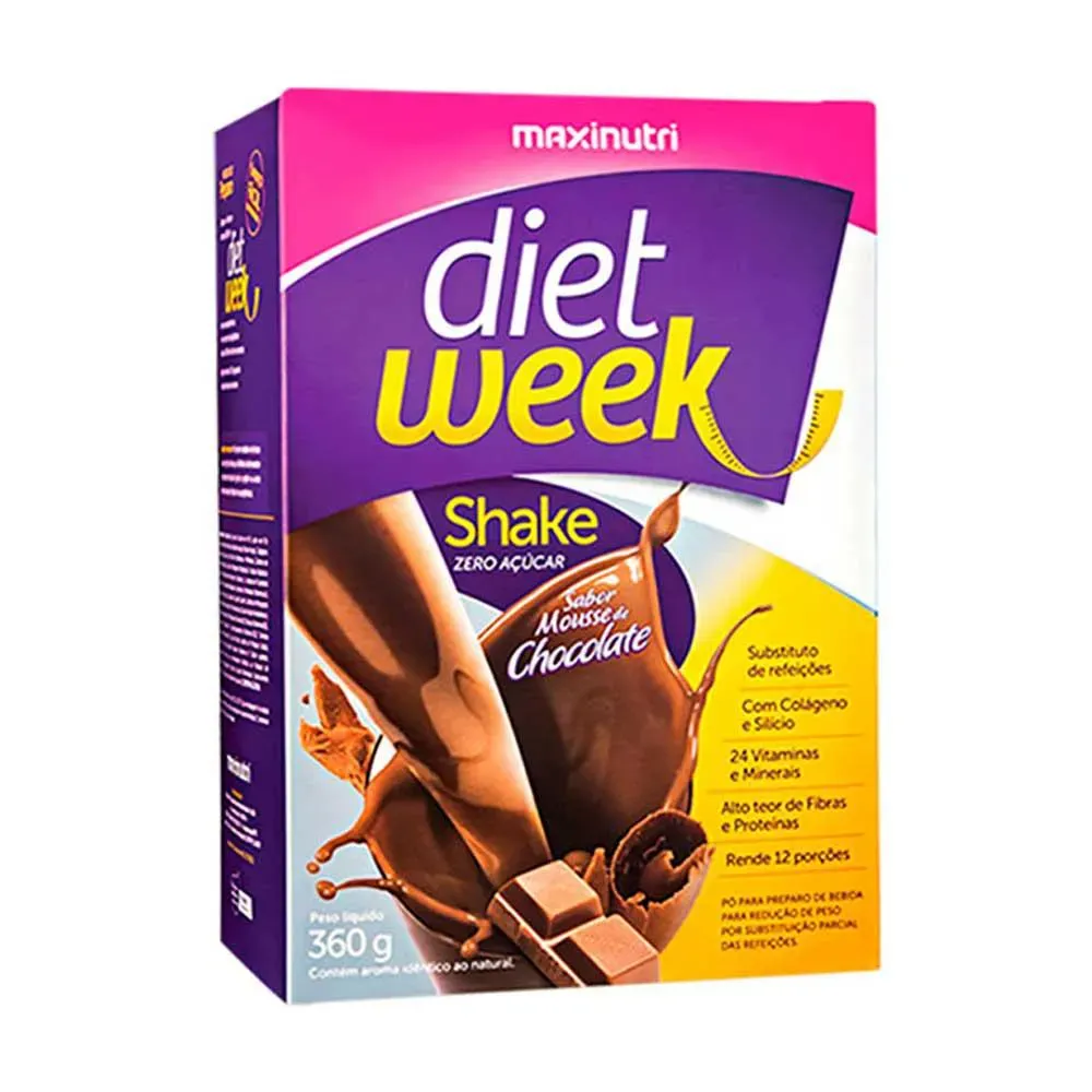 Diet Week Shake Mousse de Chocolate 360 g Maxinutri