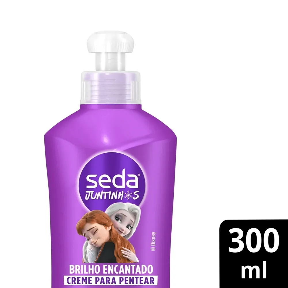 Creme para Pentear Infantil Seda Juntinhos Frozen Brilho Encantado 300 ml