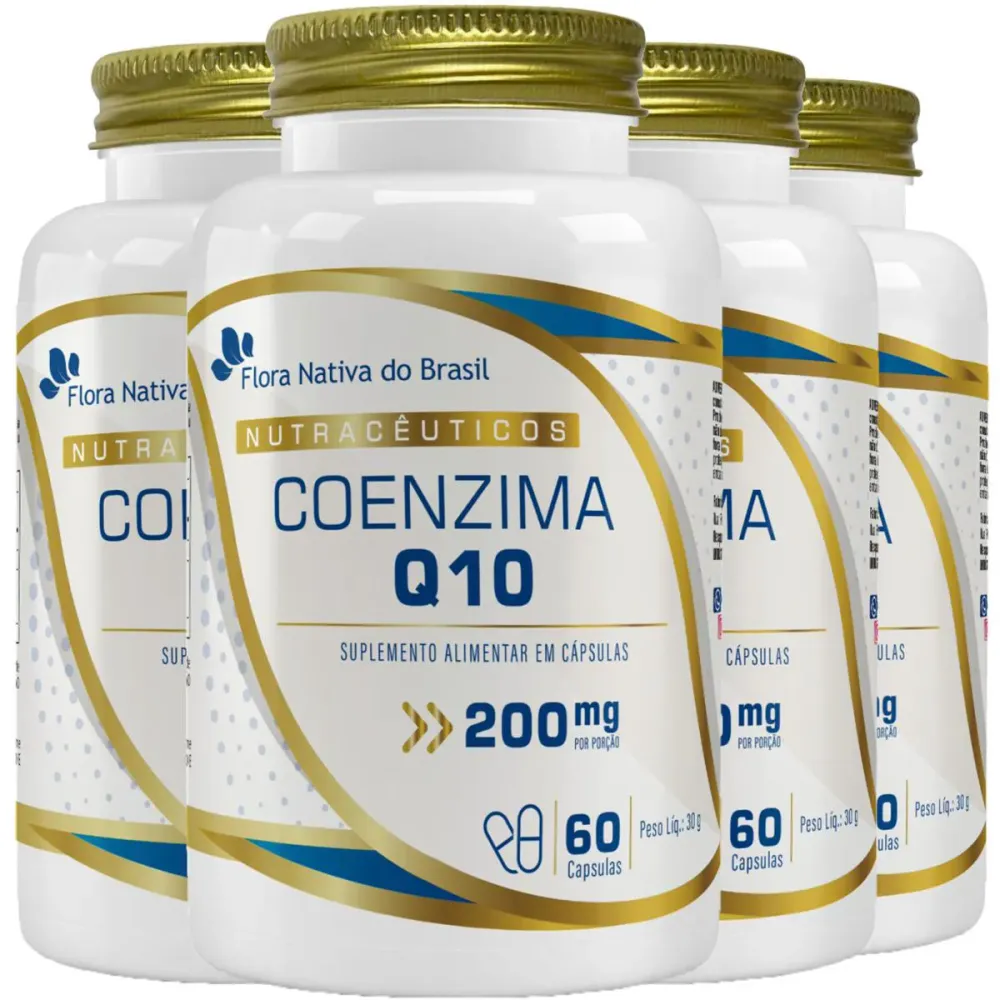 Coenzima Q10 200 mg 4 X 60 cápsulas Flora Nativa
