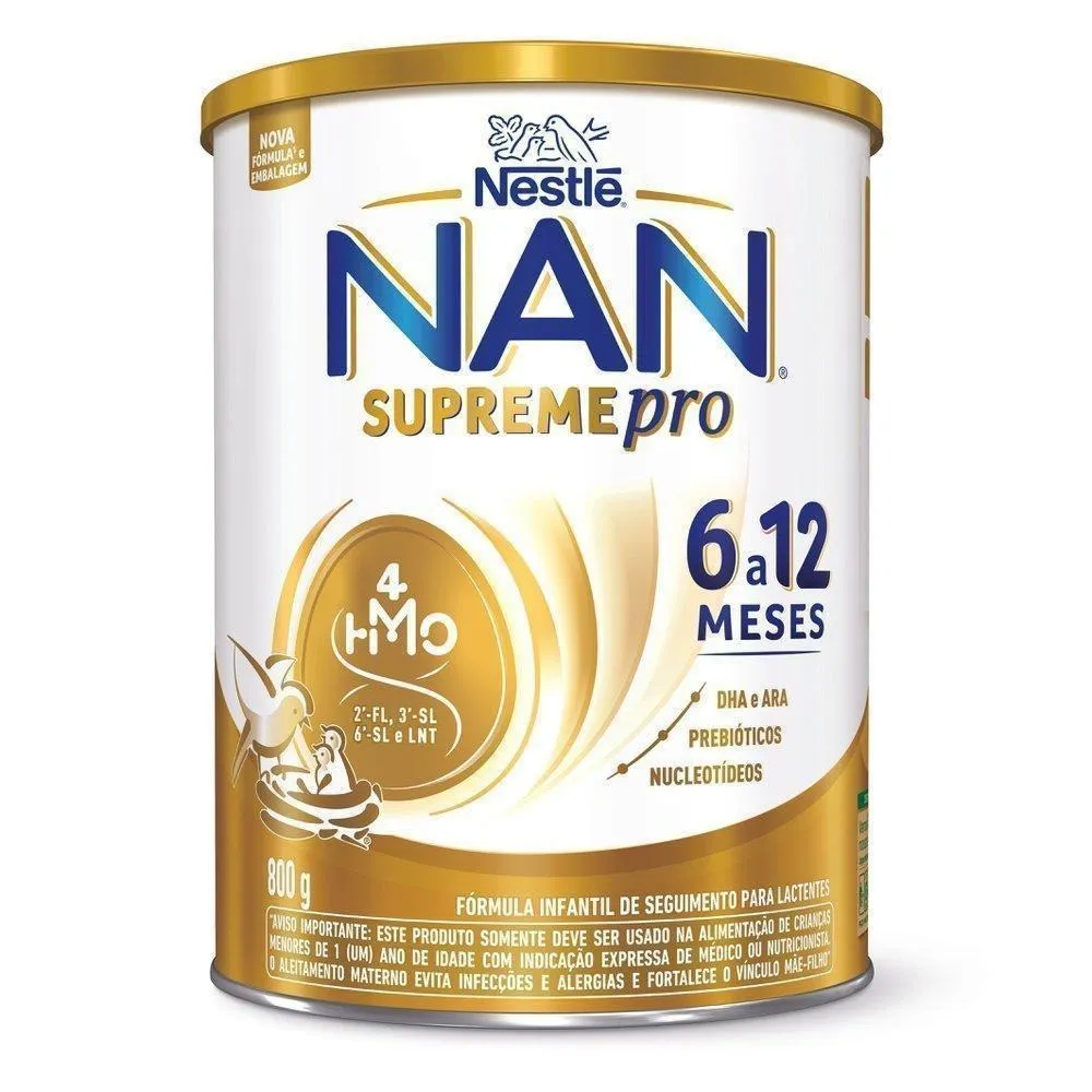 Fórmula Infantil NAN Supreme Pro de 6 a 12 meses 800 g