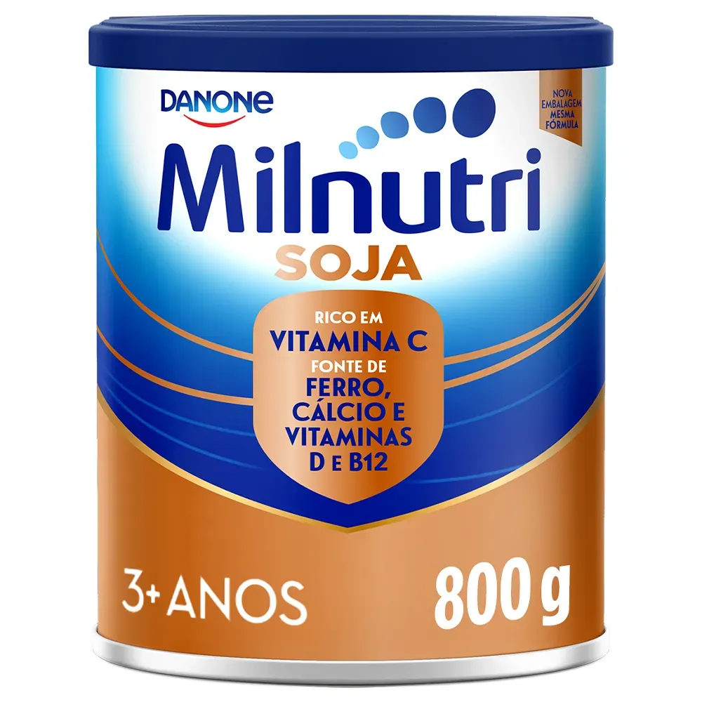Pó para Preparo de Bebida Milnutri Premium Soja Danone 1 a 5 anos 800 g