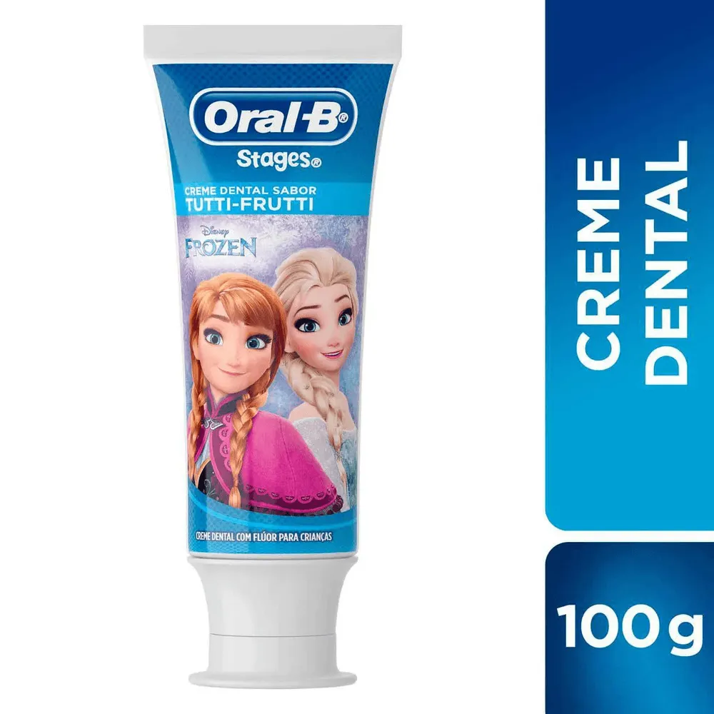 Creme Dental Infantil Oral-B Stages Frozen com Flúor 100 g