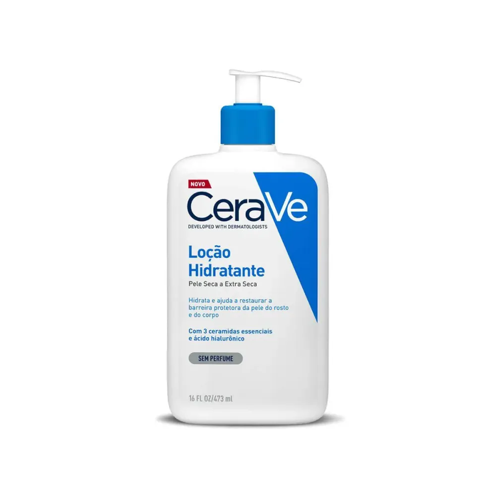 Loção Hidratante Corporal CeraVe Pele Seca a Extra Seca Hidratação Prolongada para Pele Seca 473 ml
