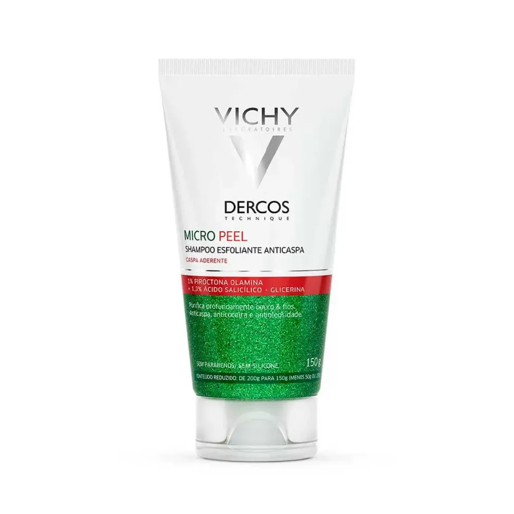 Shampoo Anticaspa Vichy Dercos Micro Peel Microesferas Eesfoliantes Esfoliação e Controle de Caspa 150 ml