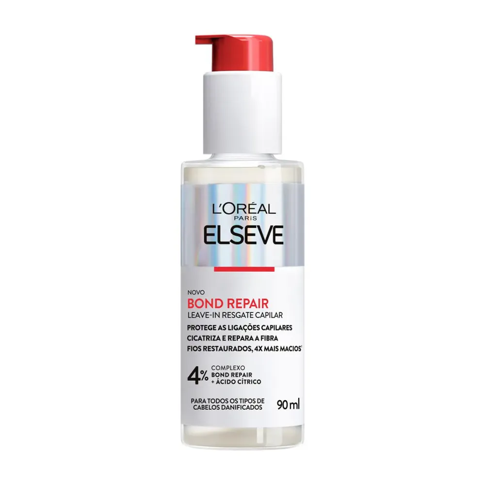 Leave-In Resgate Capilar Elseve Bond Repair Resgate Capilar Reparação Molecular Sem Enxágue com Ácido Cítrico 90 ml
