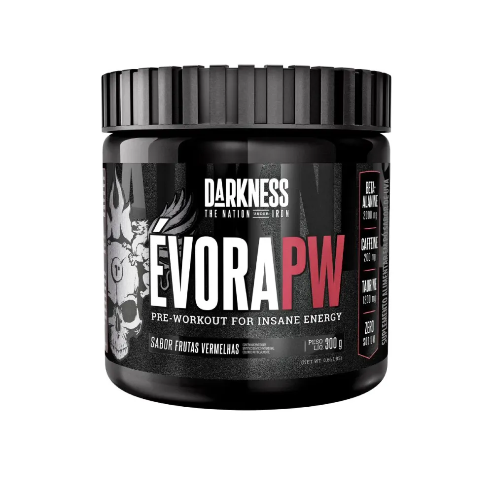 Pré Treino Darkness Évora PW Frutas Vermelhas 300 g