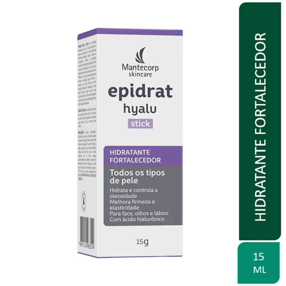 Hidratante Fortalecedor Facial Epidrat Hyalu Stick 15 g