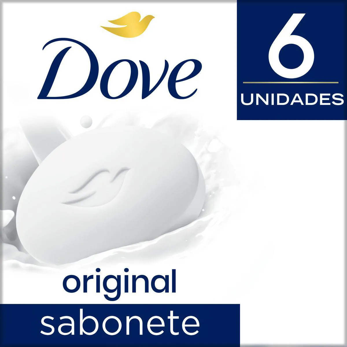 Dove Kit Sabonete Original em Barra Kit com 6 unidades de 90 g