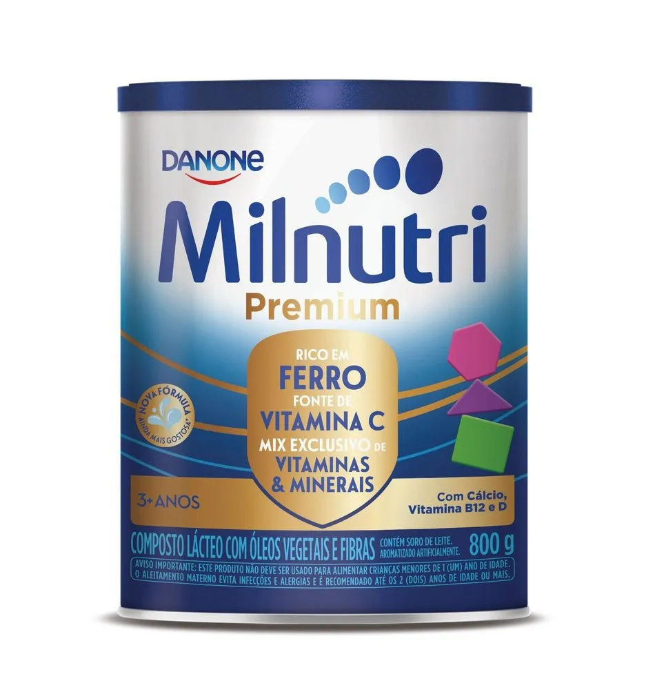 Composto Lácteo Infantil Milnutri Premium 1 a 5 anos 800 g