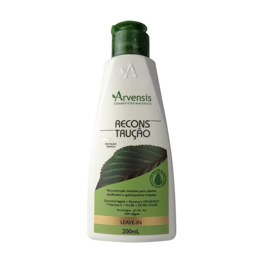 Creme para Pentear Leave-in Vegano Arvensis Reconstrução 200 g