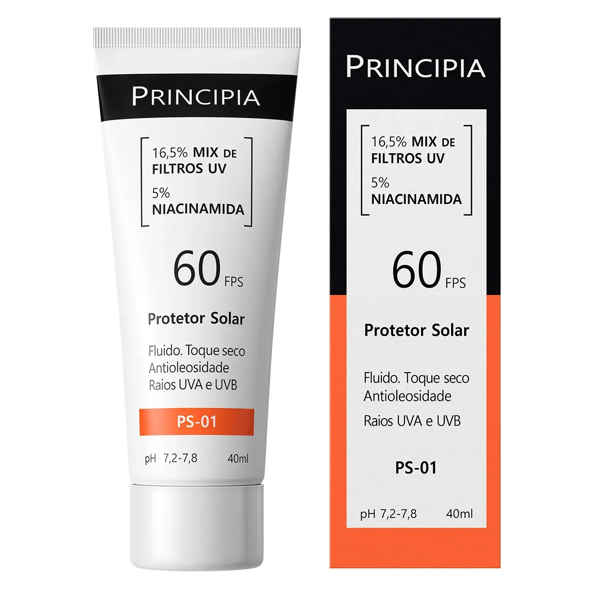 Protetor Solar Principia Skincare PS-01 FPS 60 40 ml