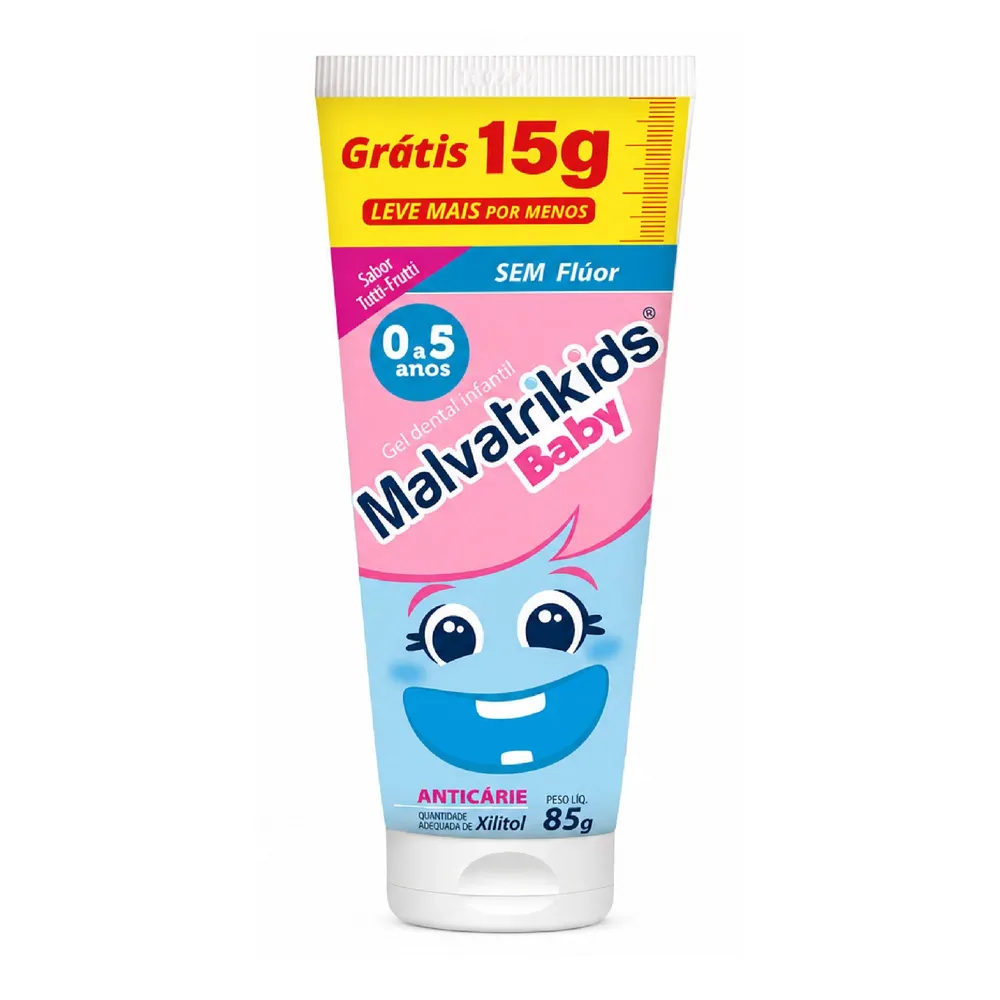 Gel Dental Malvatrikids Baby Tutti Frutti 85 g