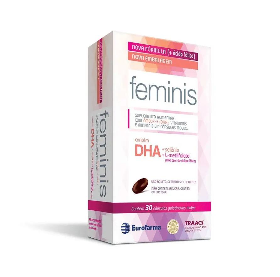 Eurofarma Feminis Suplemento Alimentar para Gestantes e Lactantes 30 Cápsulas