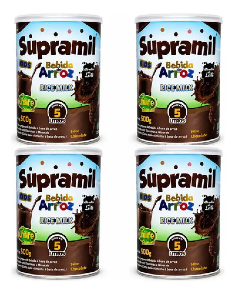 Kit 4 Supramil Kids Chocolate 500 g - Unilife